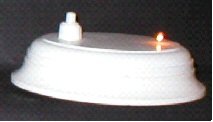 White Round Lighting Base Large